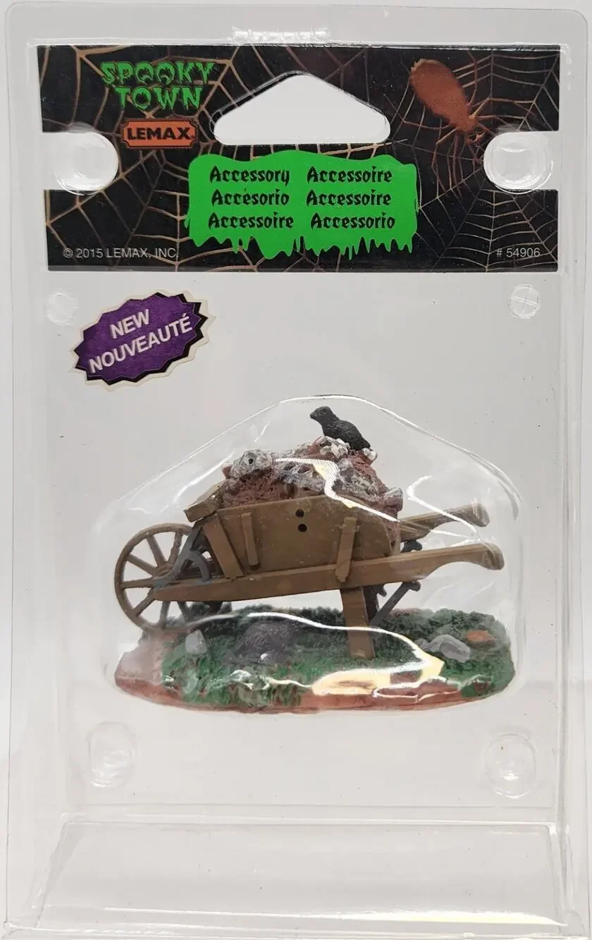 Lemax Spooky Town 2015 Accessory - Scary Wheelbarrow #54906